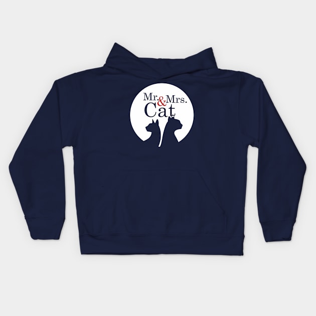 Mr & Mrs Cat Kids Hoodie by Sarkis